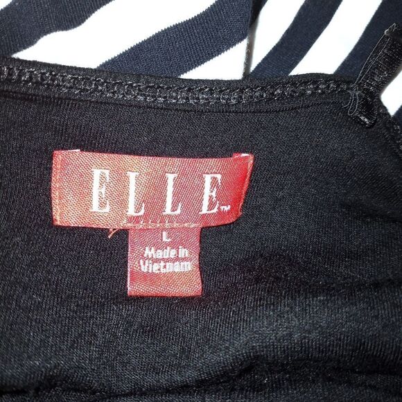 ELLE BLACK & PURPLE DRESS SZ.L EUC - Picture 5 of 6